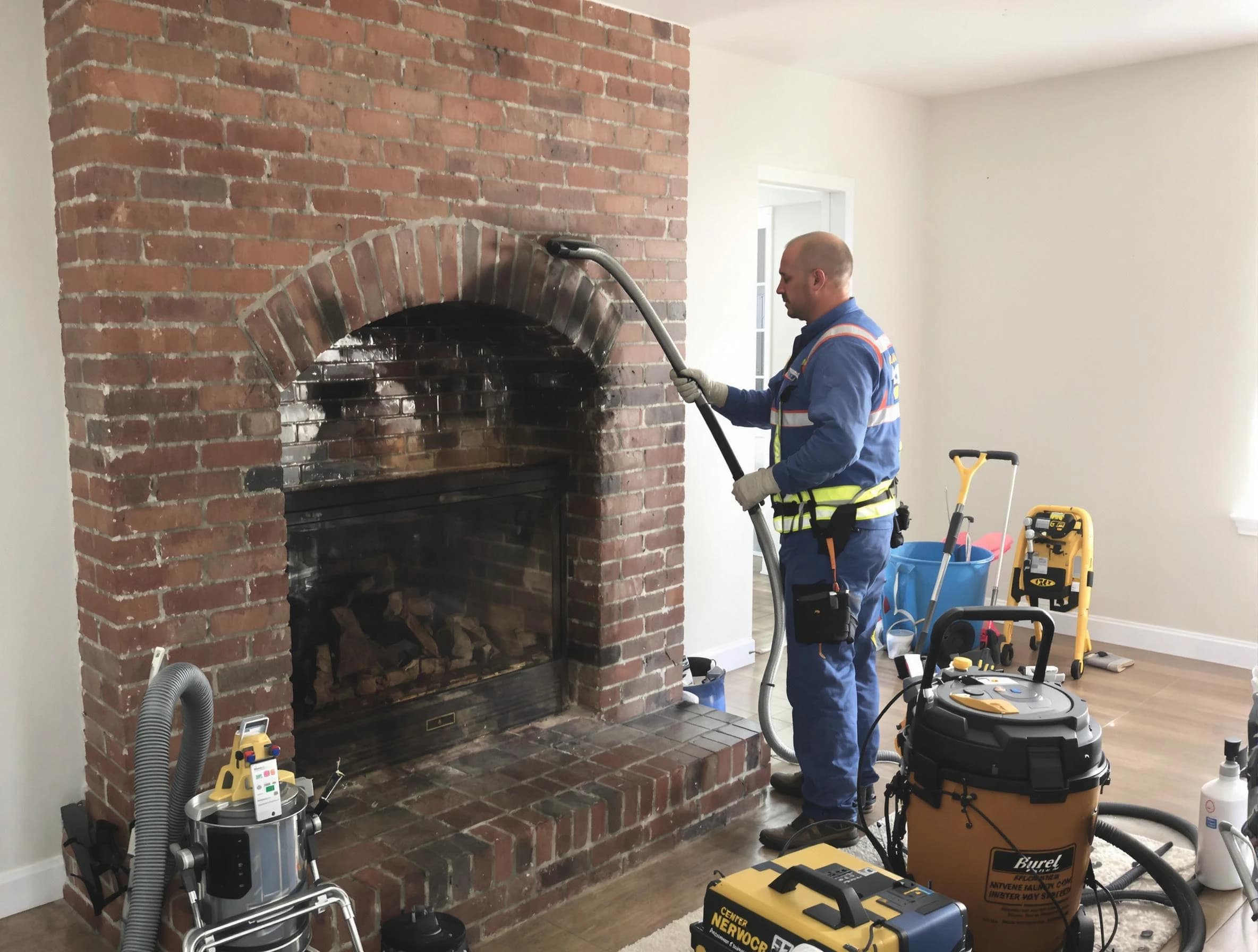 Summit Chimney Sweep expert performing detailed chimney sweep in Summit, NJ