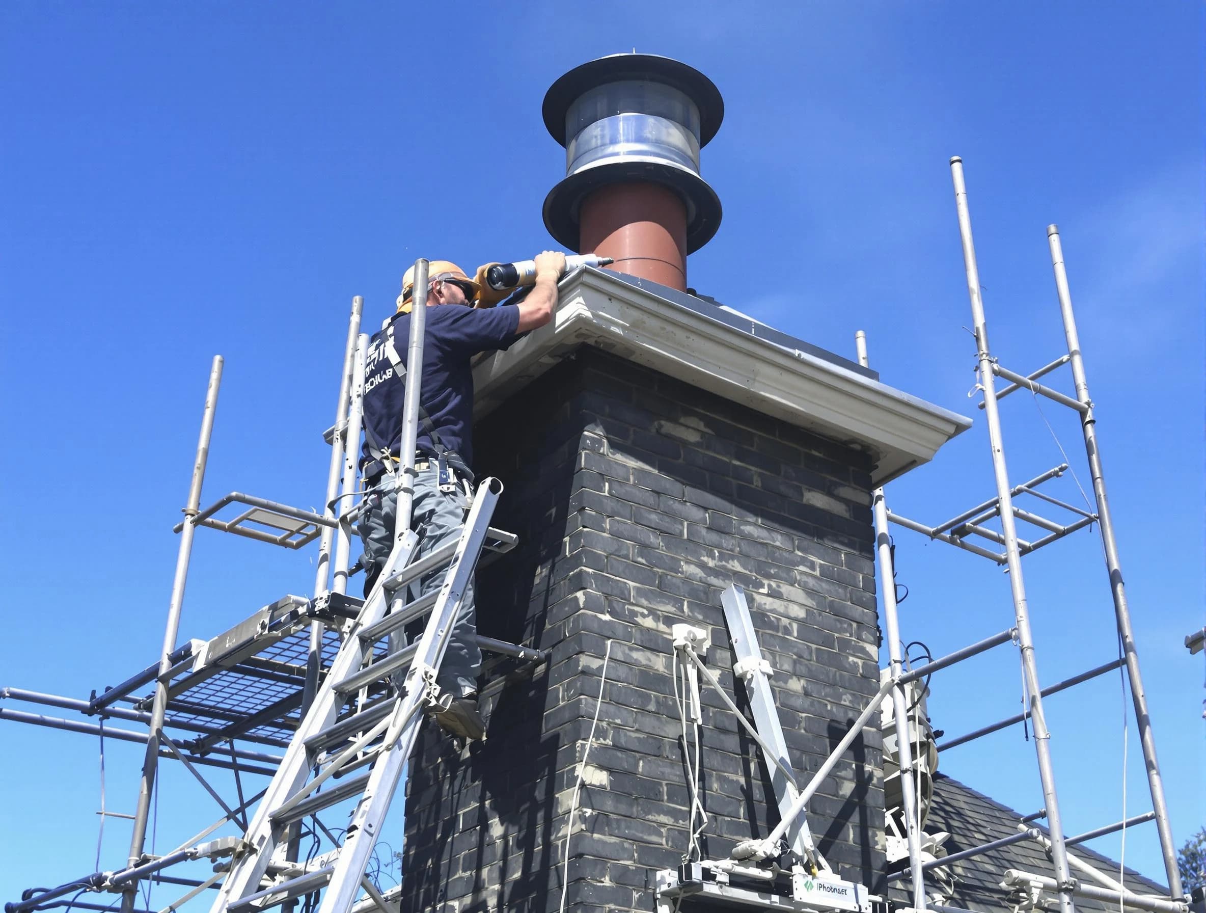 Sturdy chimney crown finished by Summit Chimney Sweep in Summit, NJ