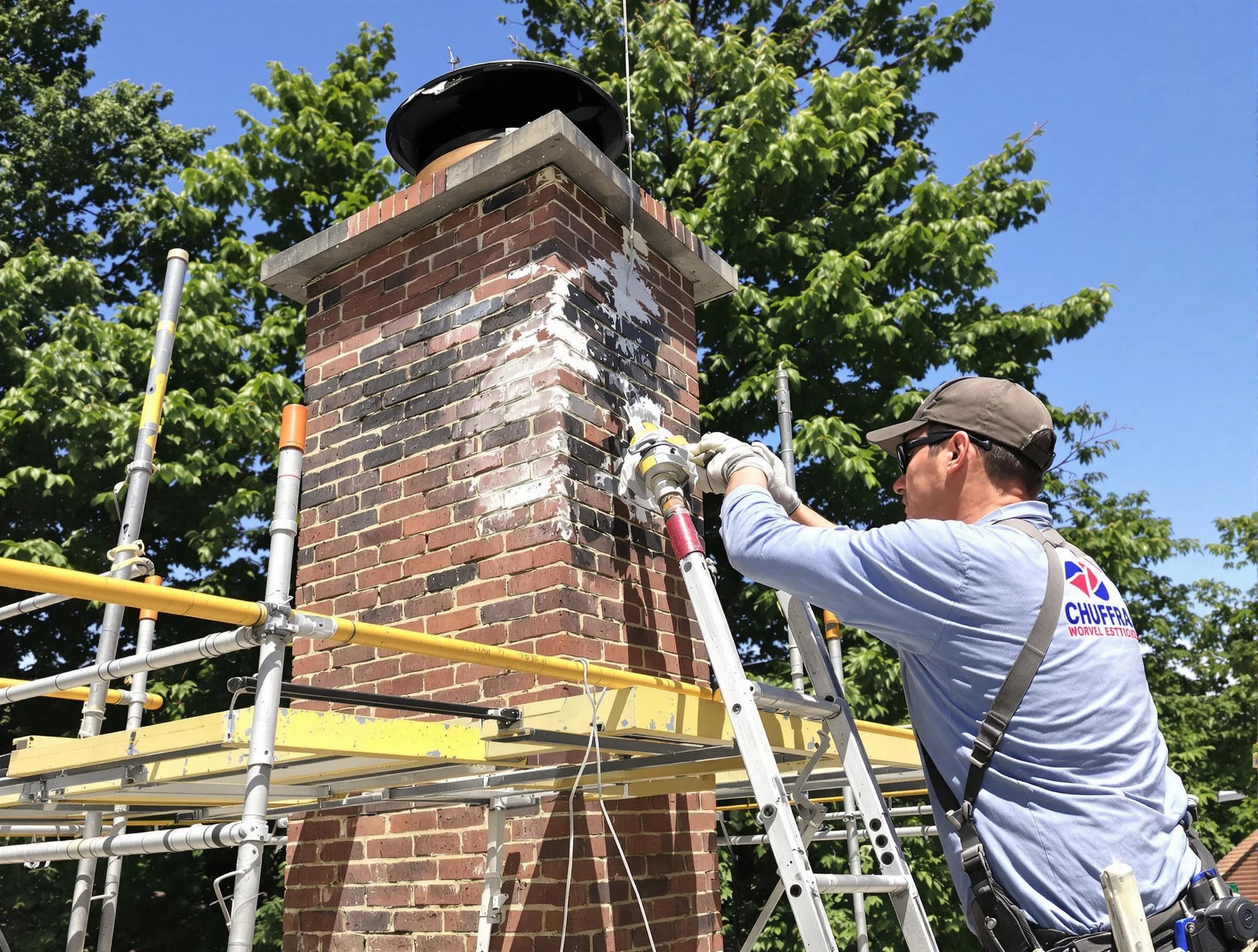 Structural chimney repair by Summit Chimney Sweep in Summit, NJ