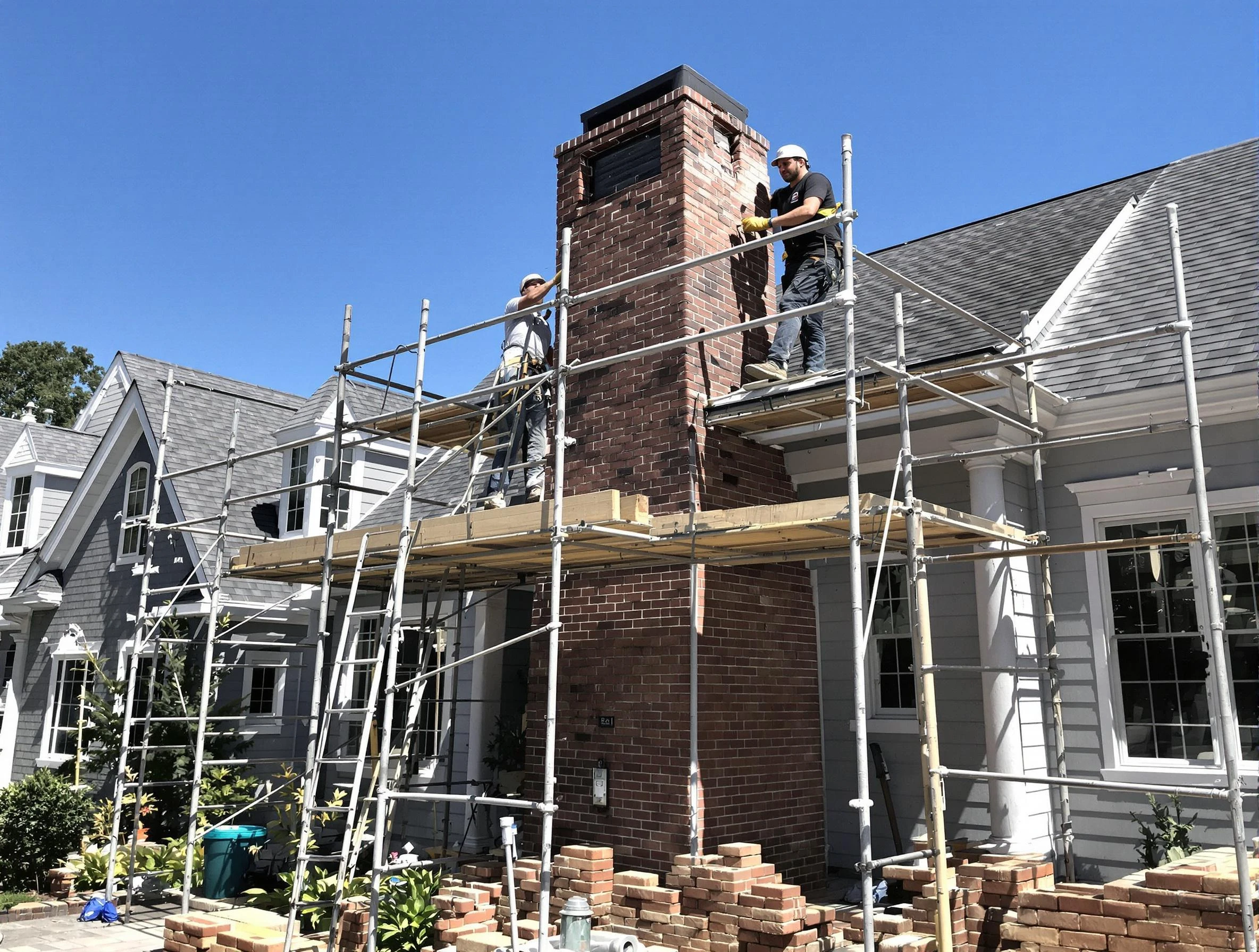 Chimney Rebuilding in Summit