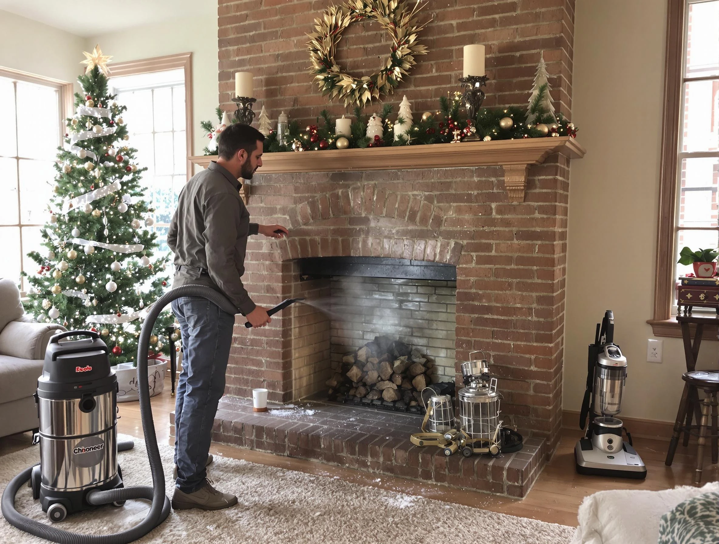 Fireplace Cleaning in Summit
