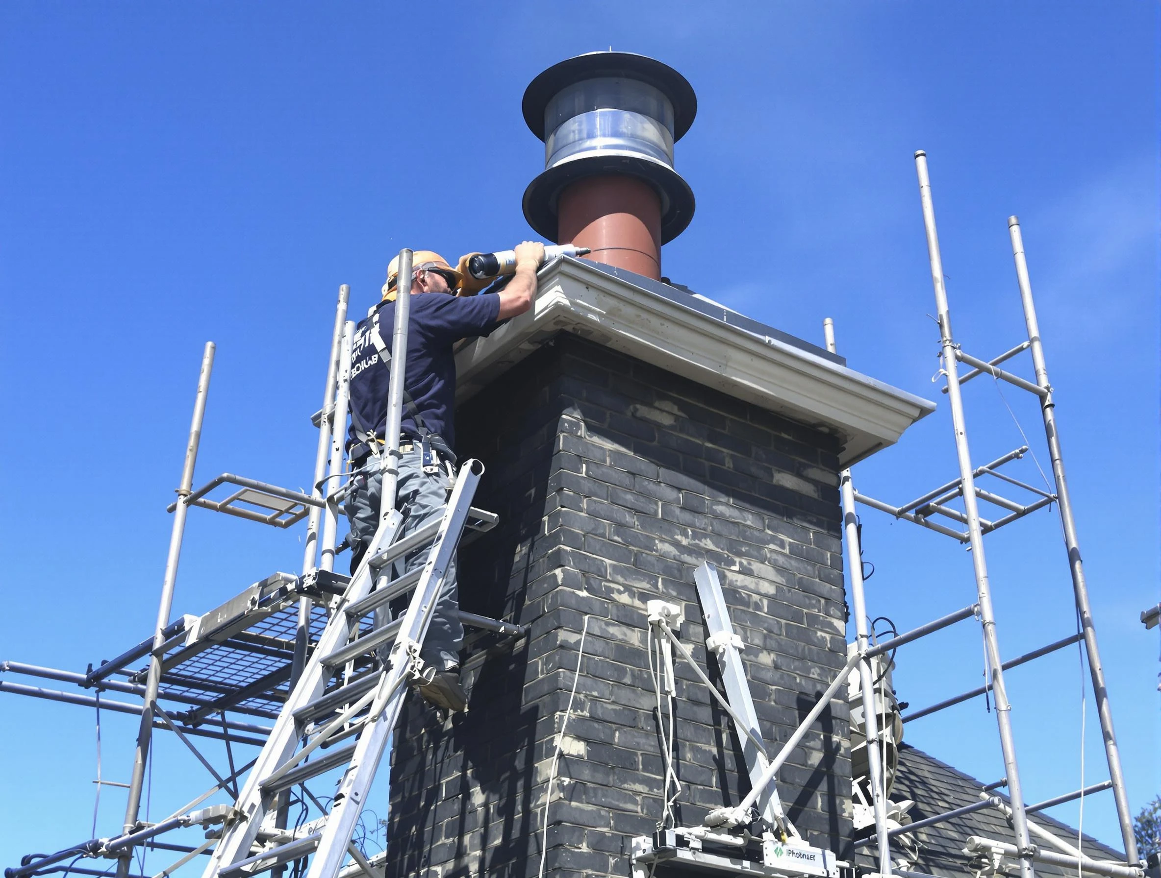 Sturdy chimney crown finished by Summit Chimney Sweep in Summit, NJ