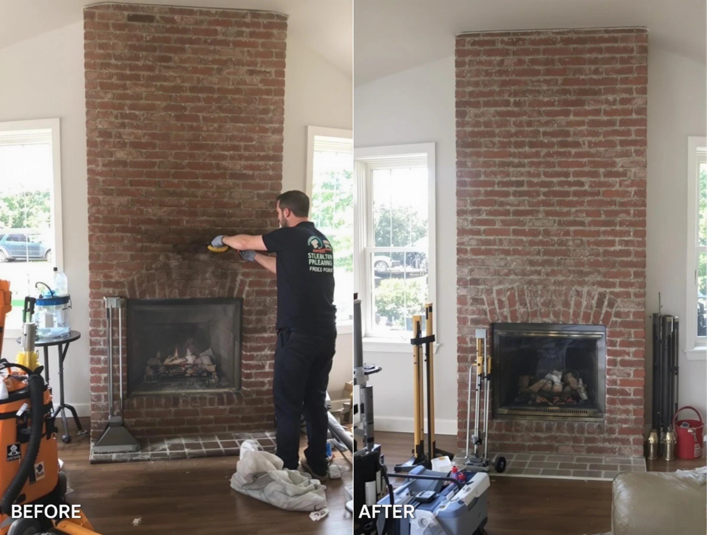 Finished chimney sweeping service by Summit Chimney Sweep in Summit, NJ