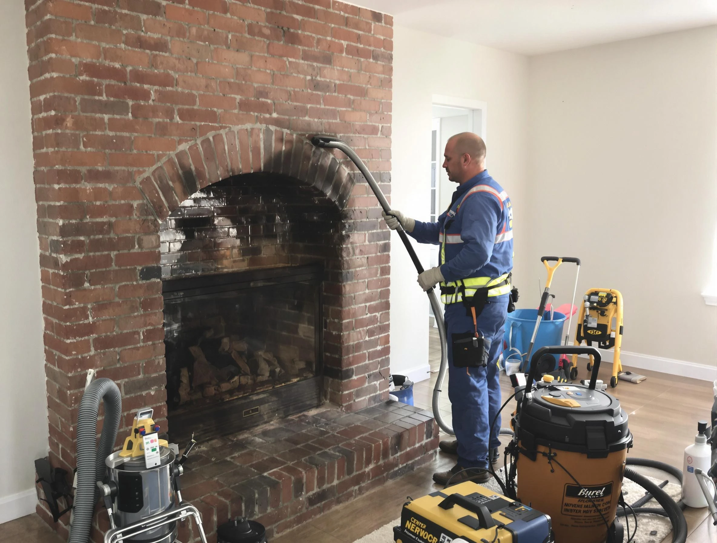 Summit Chimney Sweep expert performing detailed chimney sweep in Summit, NJ