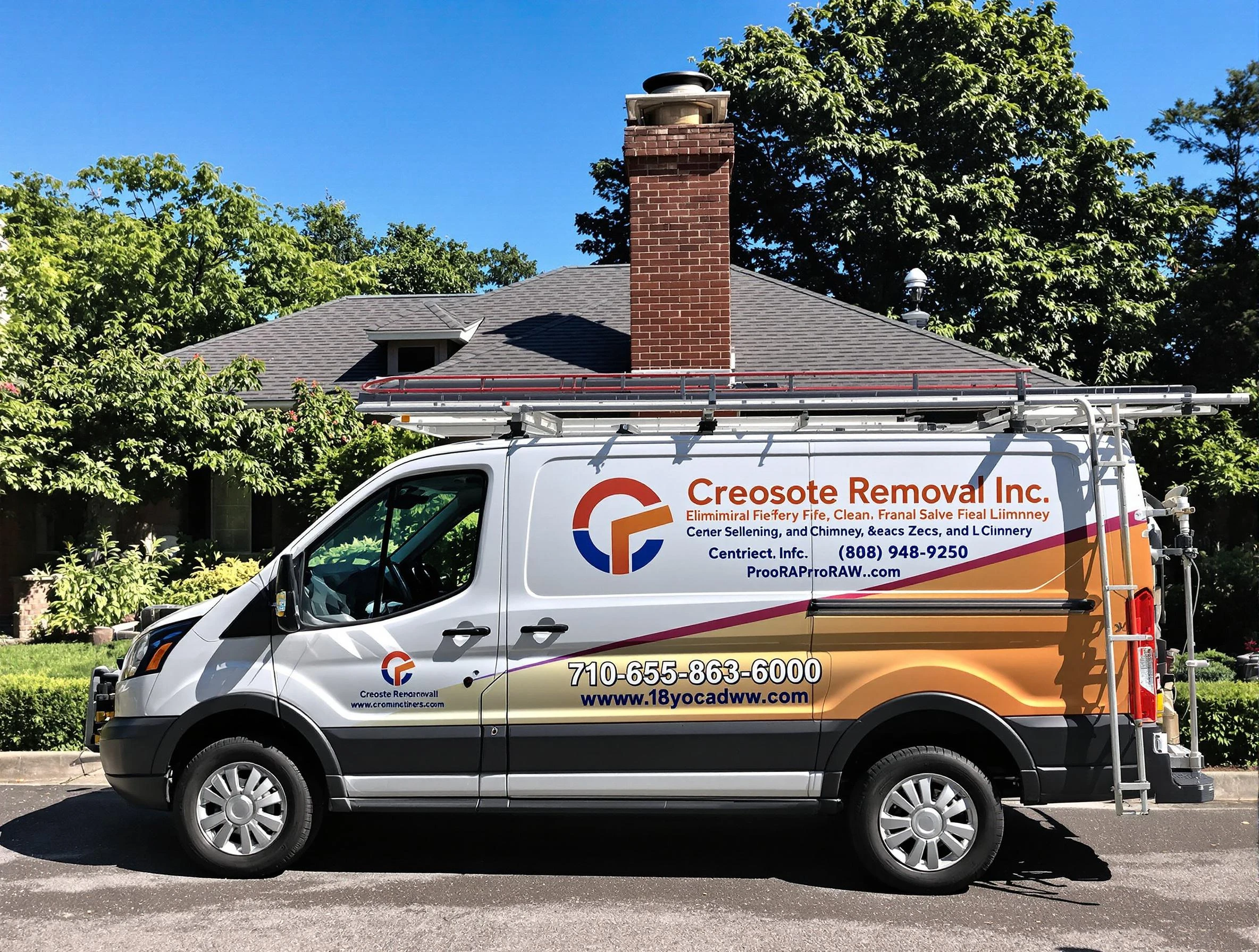 Summit Chimney Sweep technician removing creosote safely in Summit, NJ